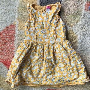 Zunie girl yellow floral dress